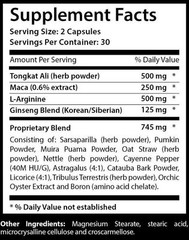 Male Enhancement Longjack w/Macca Extract, Tongkat, L-Arginine Free Shipping (1)