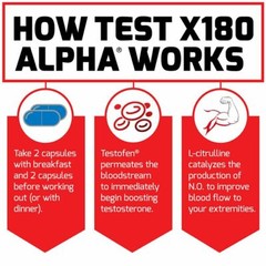 Force Factor Test X180 Alpha – Build Muscle, Increase Power, Strength & Stamina