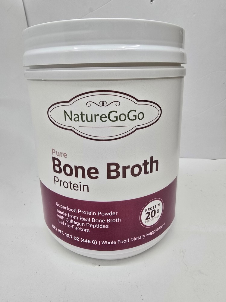 Naturegogo Pure Bone Broth Protein 15.7 oz (EXP:12/2026)