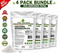 BUNDLE MICRONIZED CREATINE Monohydrate Powder Supplement Bundle Pack