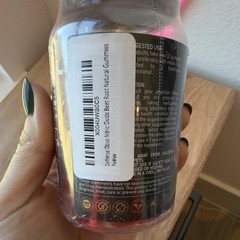 Defense Dose Nitric Oxide Beet Root Gummies 60ct Vegan Heart Health Sugar-Free