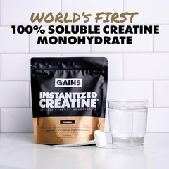 Gains in Bulk Instantized Creatine Powder Monohydrate Unflavored, 30 Servings
