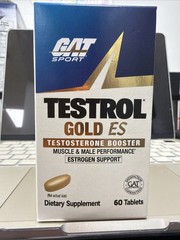 GAT SPORT Testrol Gold ES, Tribulus, DIM, Zinc, 60 Count (Pack of 1), Blue 08/28