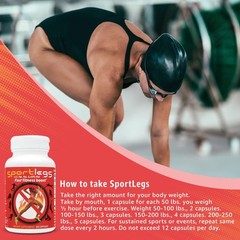 SPORTLEGS Pre-Exercise Metabolic Primer for 120 Count (Pack of 1), One Color