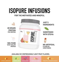 Isopure Infusions Tropical Punch Whey Protein Isolate 14.1 Oz New