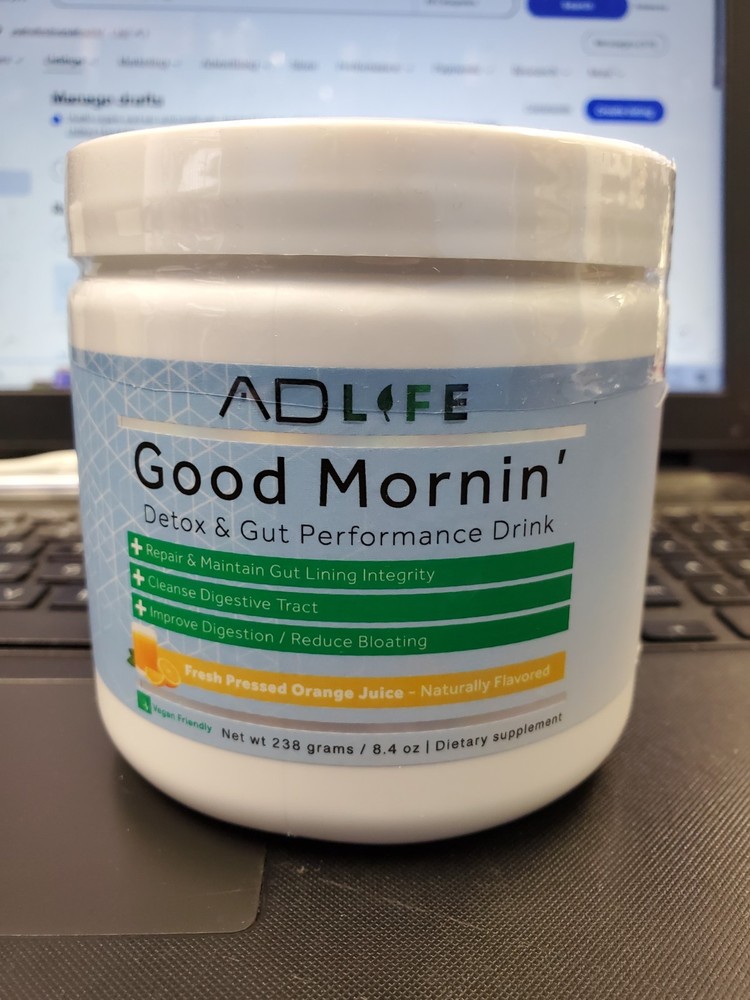 Project AD Good Morning Detox & Gut Perfomance Drink Orange Juice 8.4oz