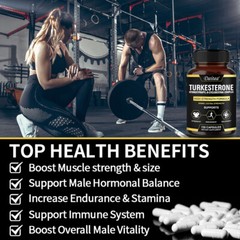 Turkesterone 840 Mg – Increase Performance & Muscle Strength – 120 Capsules