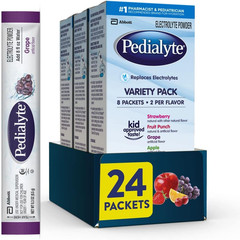 Pedialyte Electrolyte Powder, Hydration Drink for Kids & Adults, Variety Pack: S