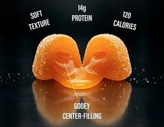 Protein Gummies – Gym Candy Bursts – 5 Pack Case
