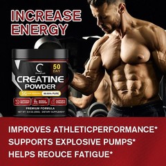 Pure Creatine Monohydrate Powder Micronized Unflavored 50 Servings 250 Grams
