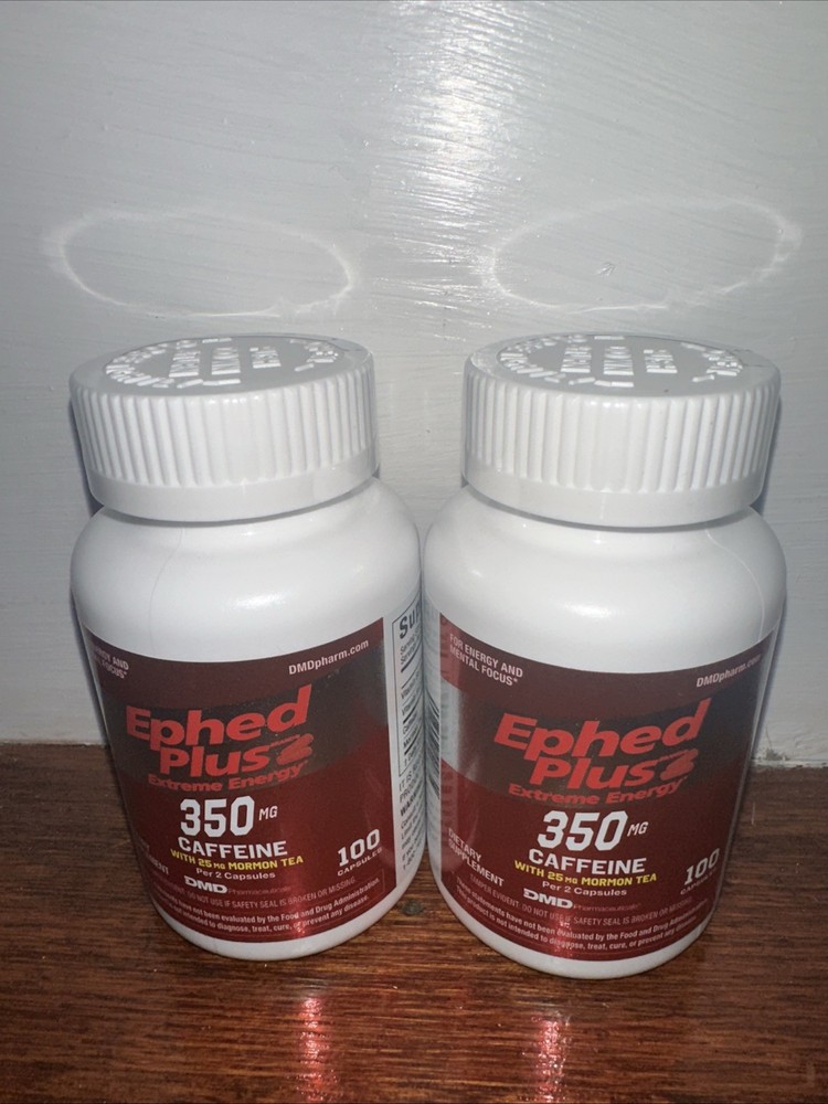 2ct 100 Ct Ephed Plus Extreme Energy Dietary Supplement Weight Loss 200 Tabs