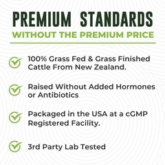 Beef Organ Supplement Grass Fed 7 Beef Organs Complex fr New Zealand Liver 180ct