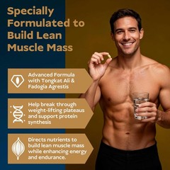Vita Spark Turkesterone Muscle Leaner – High Potency Mens Supplement Tongkat