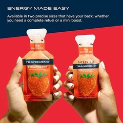 Energy Gel Pack 24 Count 1.1 Ounce Strawberry Flavor Fast Acting Carb Boost