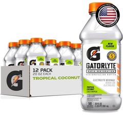 12 Bottles of Tropical Coconut Electrolyte Drink – Perfect for Rapid Hydration
