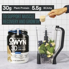 OWYN Elite Pro Plant Protein Powder Vanilla 30g Zero Sugar Vegan GF 1.32 lb