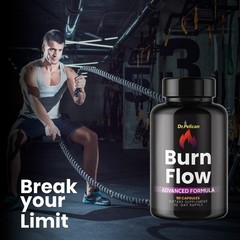 Burn Flow- Bodybuilding & Men’s Health Support- 3 Bottles- 270 Capsules
