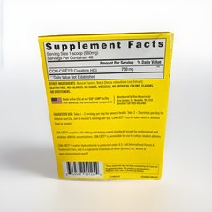 CON-CRĒT® Creatine HCl Powder Concentrate Lemon Lime 4.5 Oz