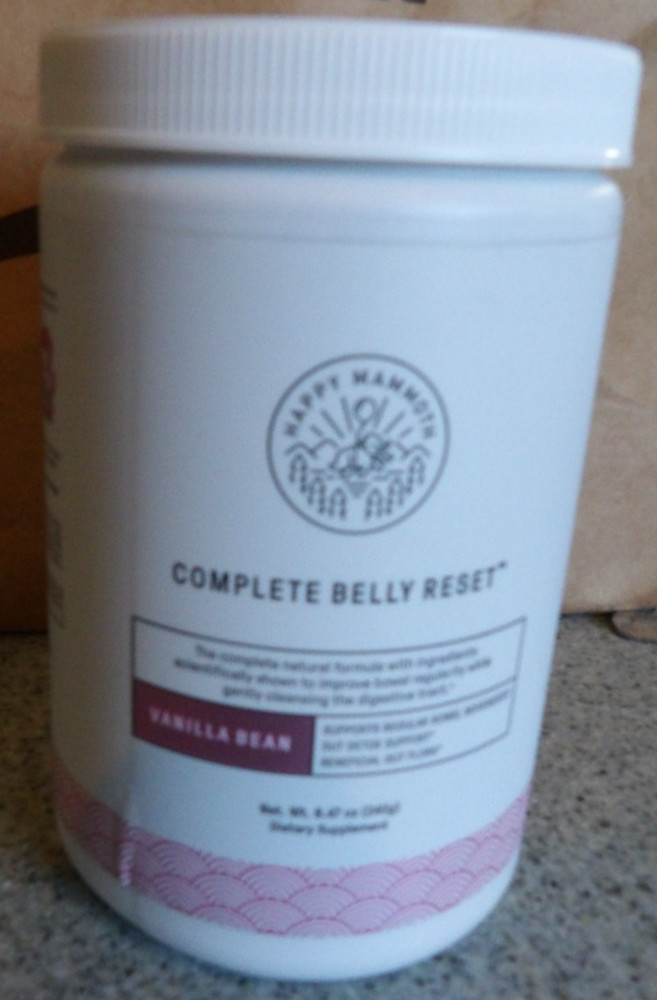 BRAND NEW SEALED – Happy Mammoth Complete Belly Reset – Vanilla Bean exp. 11/26