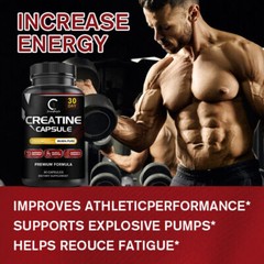 2pcs Creatine Monohydrate Capsules – 90 Pills – Bodybuilding Muscle Growth