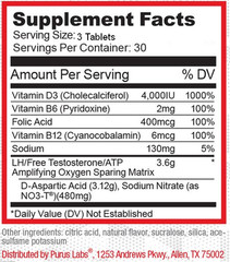 DPOL, STRONGEST TEST BOOSTER by Purus Labs D-POL – Build Lean Muscle – 90 Tabs