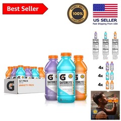 Gatorlyte Electrolyte Drink, 60% Lower Sugar, No Artificial Additives – 12 Pack