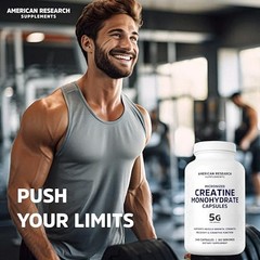 Creatine Monohydrate 5G Capsules 60 Servings Micronized
