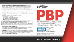 Beverly International PBP (Plant-Based Protein), Vegan, Gluten-, Dairy-,Soy-Free