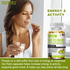 Keto BHB Diet Pills,Weight Loss,Fat Burner,Appetite Suppressant Supplement,Detox