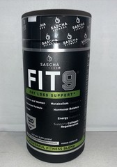 Fit 9 by Sascha Fitness/ Fat Loss Support/ 120 Caps/ Exp 09/2028
