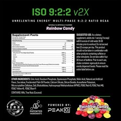 Performix ISO 9:2:2 V2x BCAA 30 Servings Amino Energy Hydration – Rainbow Candy!