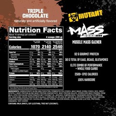 Mutant Mass Extreme Gainer – Whey Protein Powder Build Muscle Size and Strength