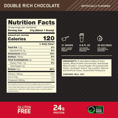 Gold Standard Whey Protein, Double Rich Chocolate, 1.98 lb