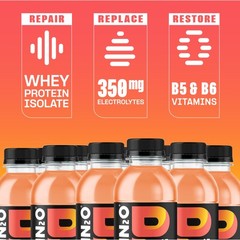 Protein2o 15g Whey Protein Infused Water, Peach 16.9 Fl Oz (Pack of 12)