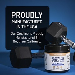 Micronized Creatine Monohydrate Powder, 5000mg (5g) Per Serving – Creatine fo…