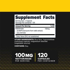 Primaforce Nattokinase (100mg) 2000 FU Per Serving, 120 Capsules
