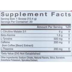 2p Alani Nu Pre-Workout Powder, Blue Slush, 20 Servings, 200mg Caffeine