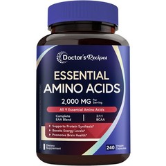 Essential Amino Acids Supplement, All 9 Essential Amino Acids (EAA), BCAA 2:1…