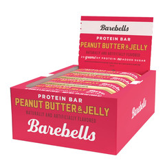 Barebells Protein Bar Peanut Butter & Jelly 12 Bars Barebell Bar NEW PB and J