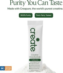 Creatine Monohydrate Powder – Unflavored – 30 Single-Serve Packs | NSF Certif…