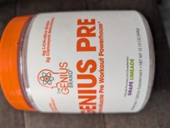 Genius Pre, Stimulant-Free Pre Workout Powerhouse , 11.35 oz (322 g) Apple/Grape