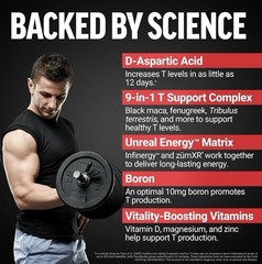 2 Pack 🔥Force Factor Test X180 Boost, Testosterone Booster for Men