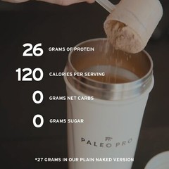 Paleo Protein Supplement Powder 1 Pound Grass Fed Beef Egg White Grain Free