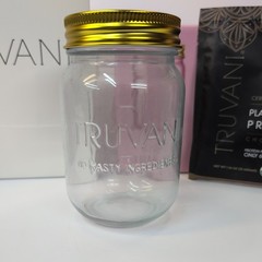 Truvani Protein Powder Kit 2 Packets, Mixing Jar, Gift Bag