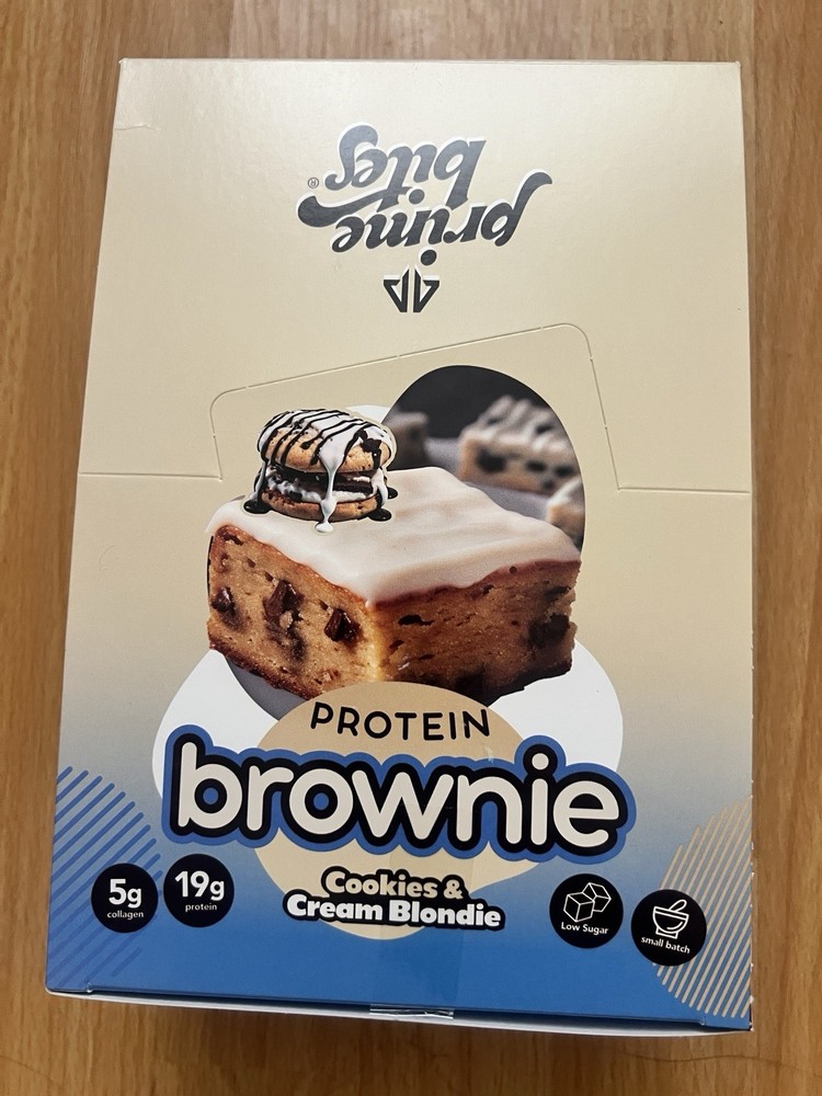 Prime Bites Protein Brownie Cookies & Cream Blondie – 12 Ct