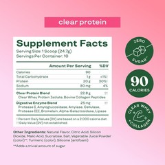Bloom Clear Protein, Whey Protein Isolate with Collagen Peptides and Digestiv…