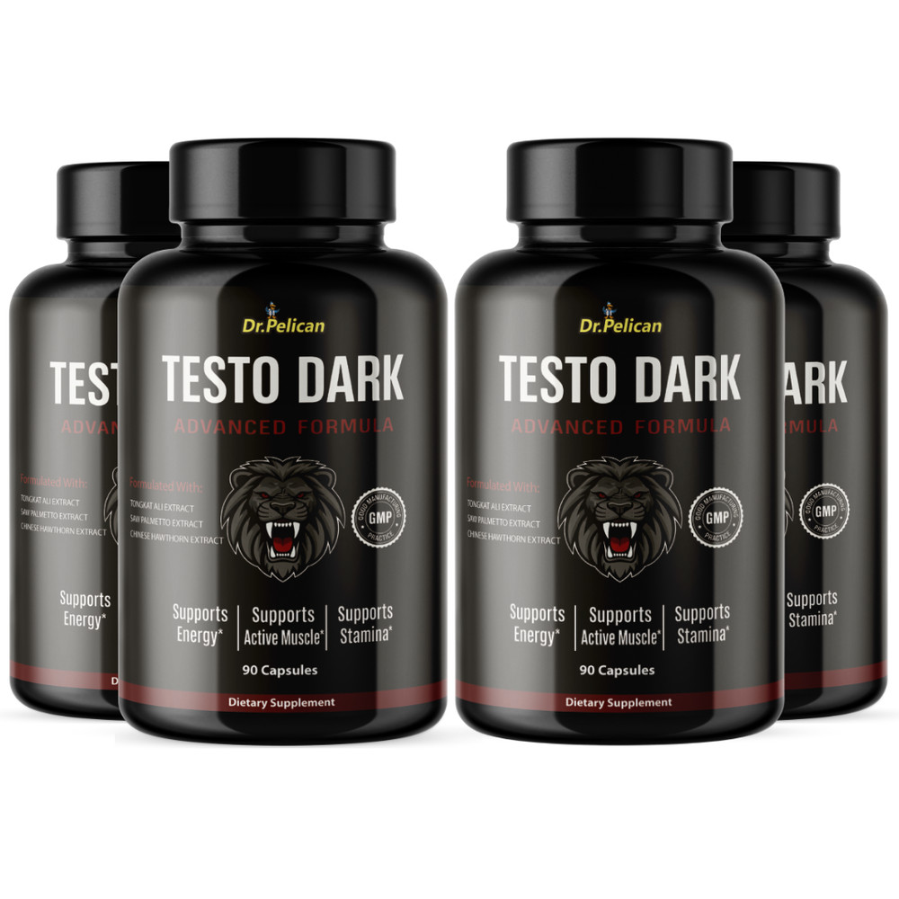Test0 Dark- Bodybuilding & Men’s Health Support- 4 Bottles- 360 Capsules