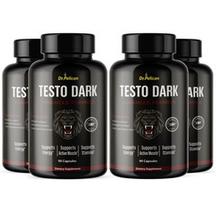 Test0 Dark- Bodybuilding & Men’s Health Support- 4 Bottles- 360 Capsules