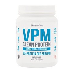 NaturesPlus VPM Clean Vegan Protein (Unflavored) 1.16 lb New Sealed