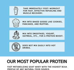 Mt. Capra Clean Whey Protein Grass-Fed Undenatured Goat 16 Oz EXP:03/27